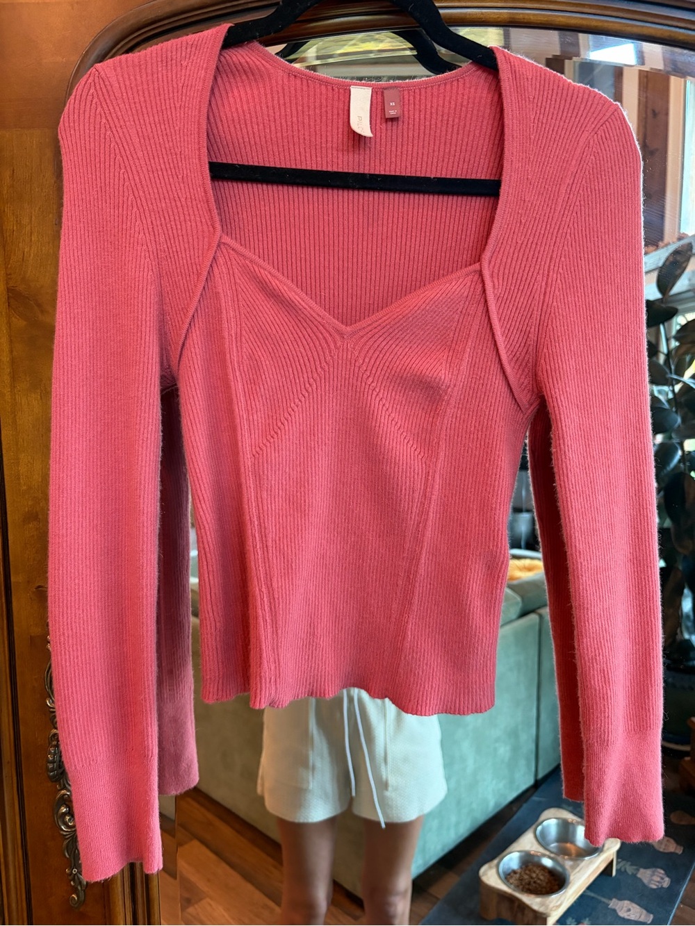 Anthropologie Pilcro Raspberry Sweater Top XS